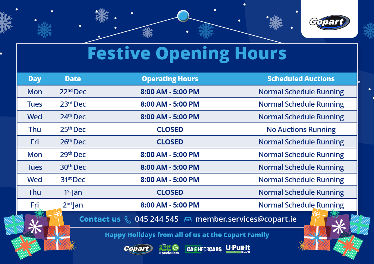 ie festive hours